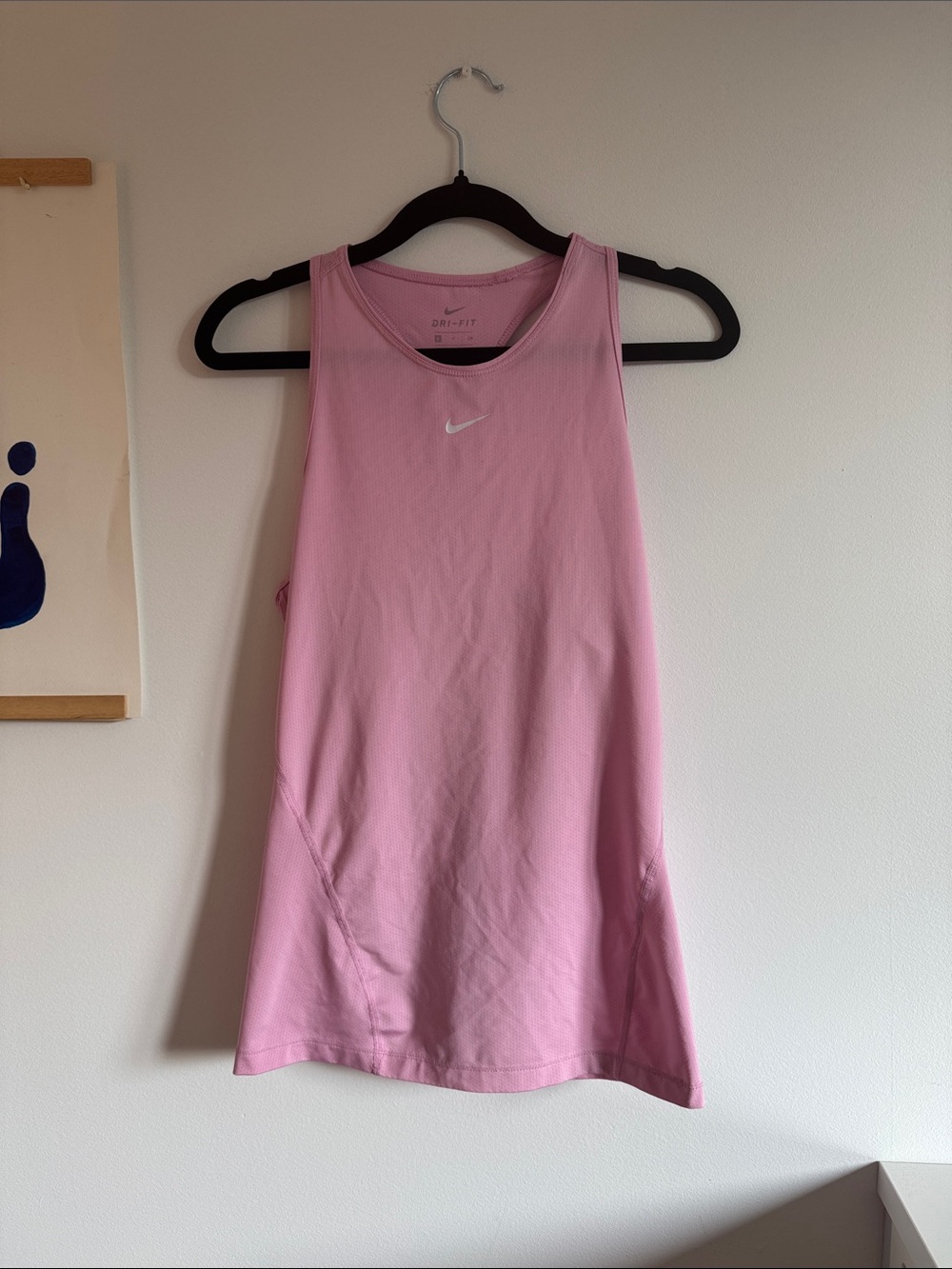 Nike Pink Athletic Tank Top with Swoosh